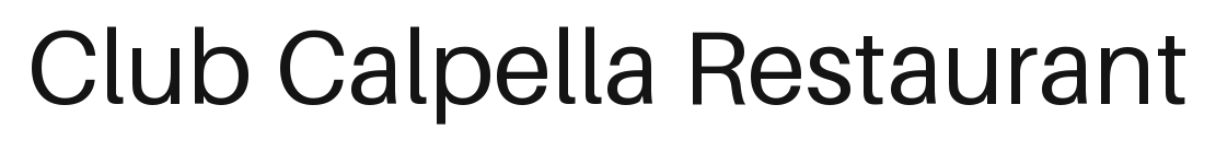 Club Calpella Restaurant